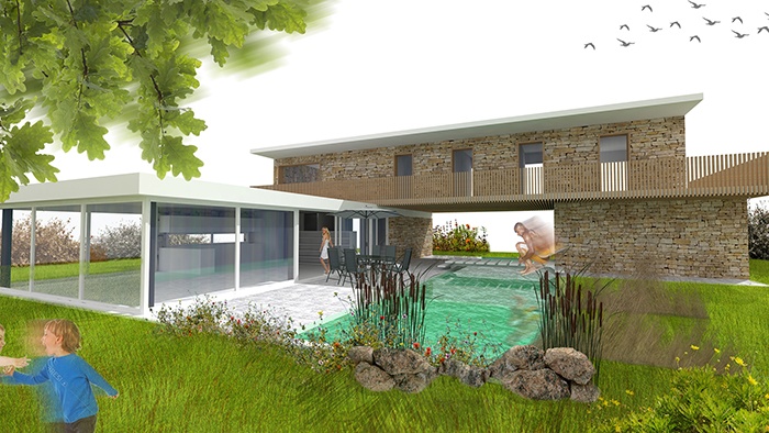 Projet de maison contemporaine avec piscine en Roumanie // Promoteur priv