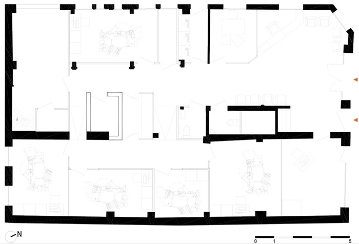 Rhabilitation d'un ple dentaire - Saint-Ouen // En chantier : 09-Saint Ouen_Rehabilitation pole dentaire_plan RDC 2