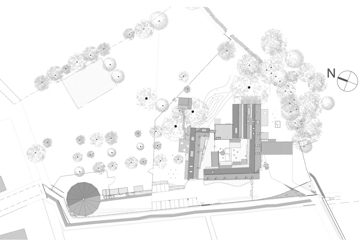 Ferme du Recueil - Loft Agricole. : Recueil-EXI-PlanMasse-ArchiParis