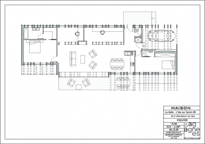 Maison  ossature bois : plan