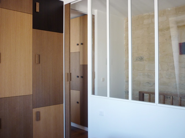 Aménagement des chambres à l'étage d'un duplex