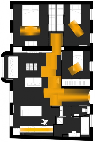 appartement 131 : 131 plan fond gris