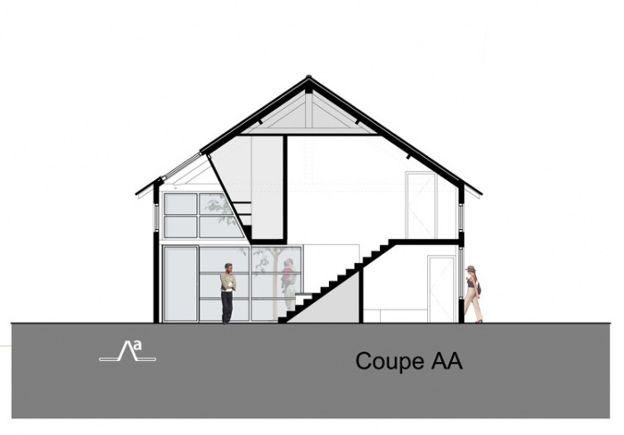 Transformation d'une grange en logement : DAL-COUPE-A