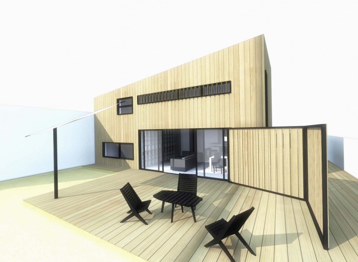 Maison en bois à Montlignon (95)