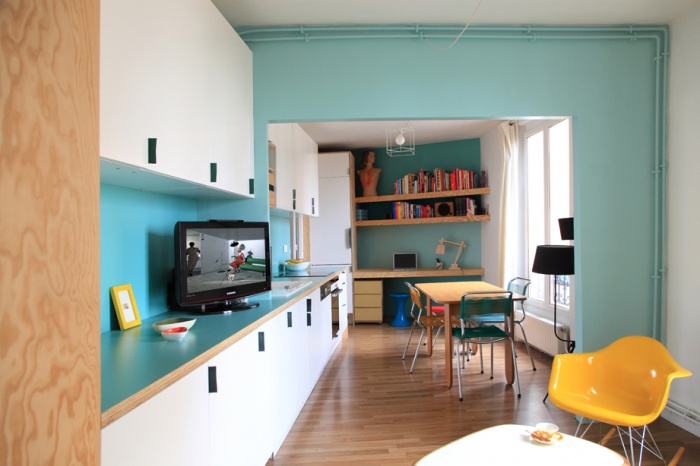 Aménagement d'un appartement de 55m2 pour 4 personnes