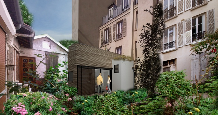 Extension en coeur d'îlot / Atelier d'artiste