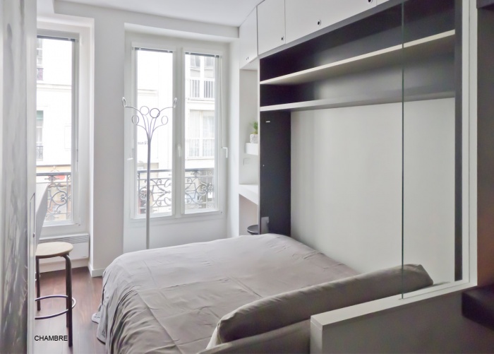 Studio de 15m  Bastille pour location saisonnire : chambre