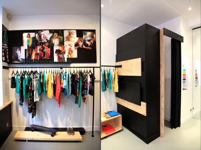 Amnagement intrieur d'une boutique de mode : shop 6 et 7