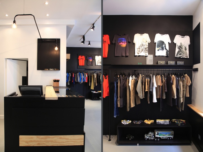 Amnagement intrieur d'une boutique de mode : shop 8 et 9