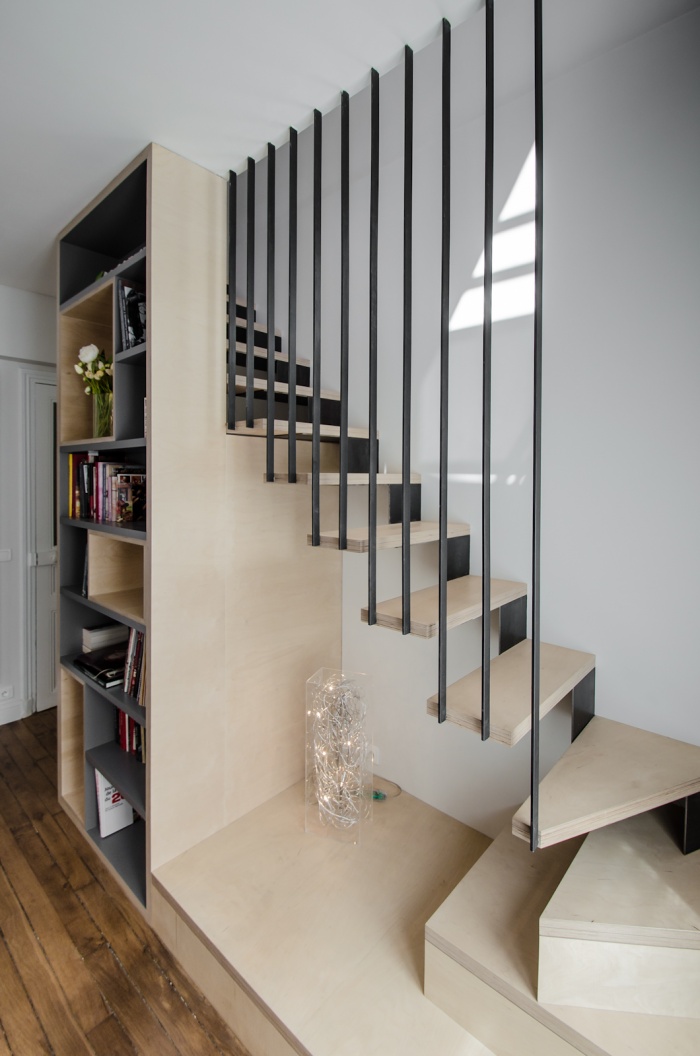 Appartement PE : Dtail de l'escalier