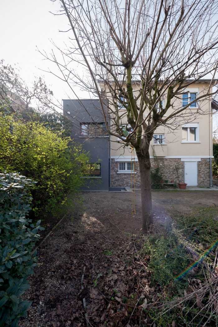 Maison VM : La faade vers le jardin
