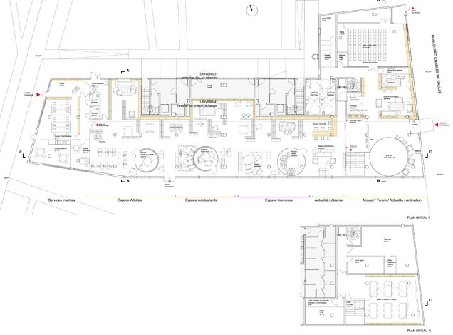 Mdiathque de Colombes : plan