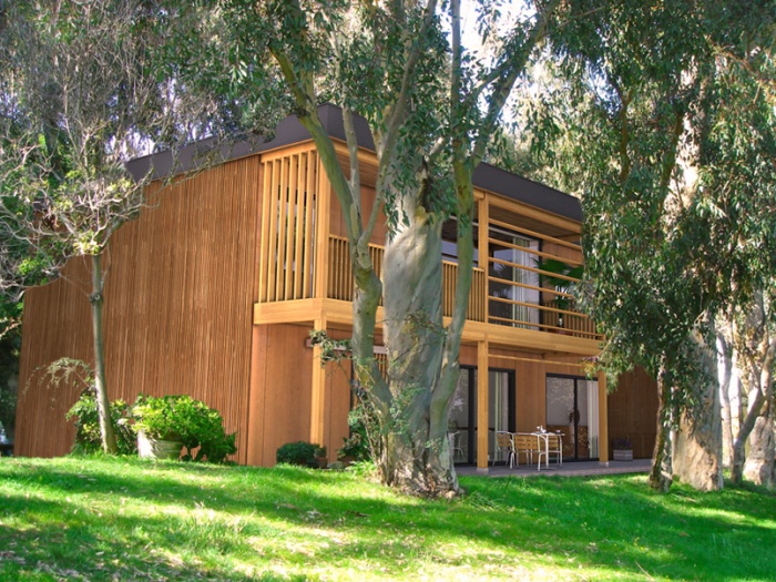 Maison familiale en bois : Faade Sud