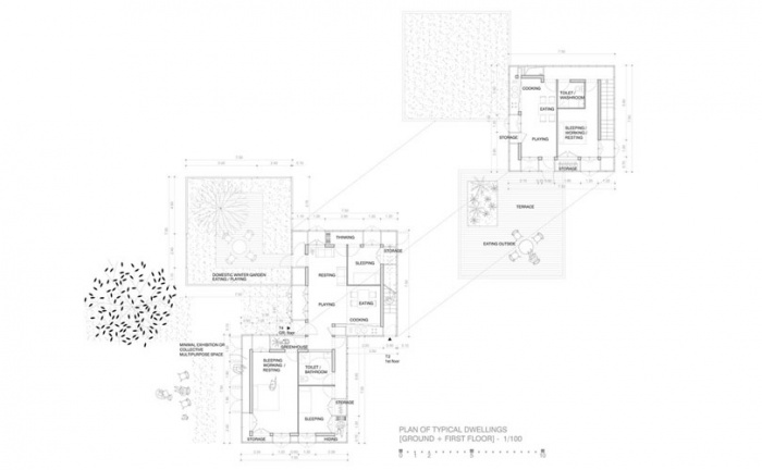 32 logements individuels exprimentaux passifs & quipements : Plan de la maison 