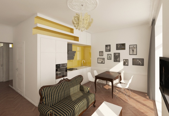 Appartement  Varsovie : Sjour 3D