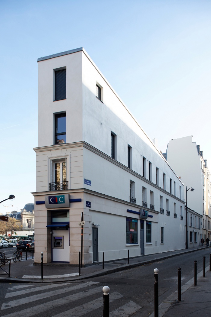Restructuration et surélévation d'un immeuble de logements, Paris XXe
