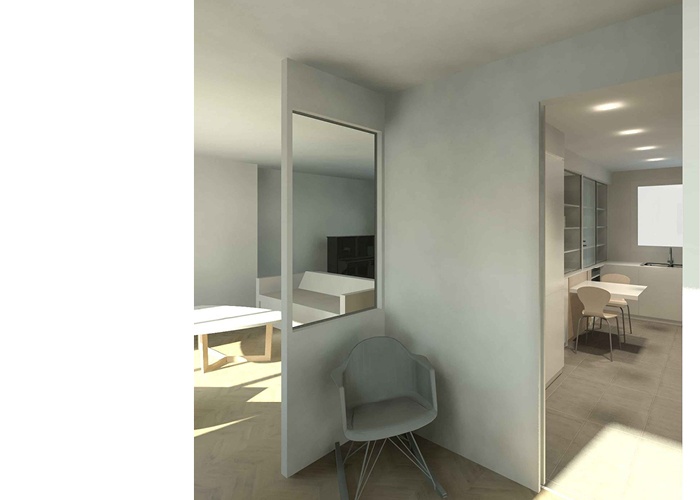 Rnovation d'un appartement de 115 m_Paris 15me : WEB_VILLON_72dpi_vue sejour cuisine