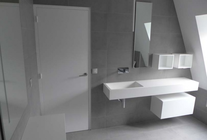 amenagement parisien : salle de bain sous les toits copy