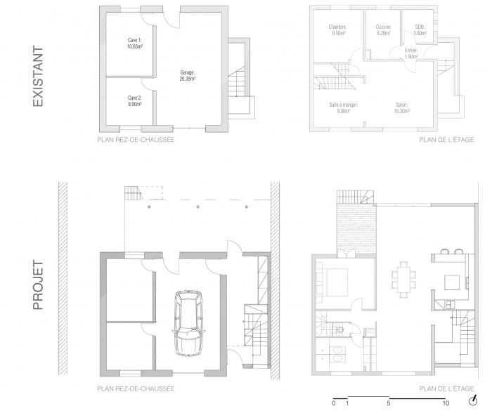 Extension de maison : Plans