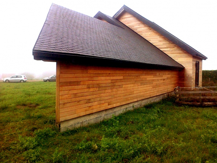 Maison BBC en cours de réalisation dans la Nièvre