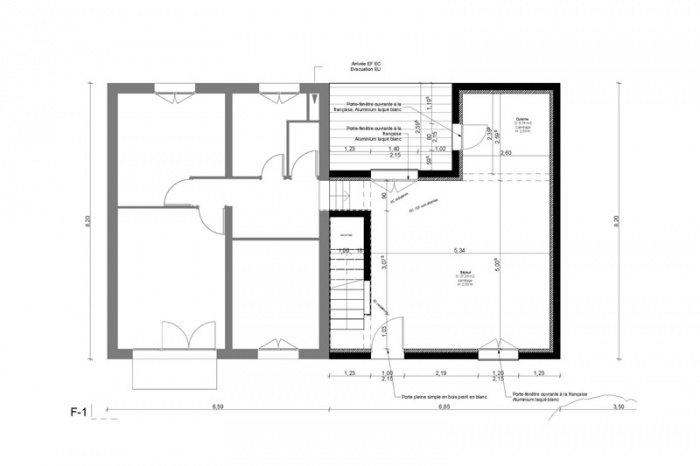 Extension de maison AVN1 (77) : plan-rdc-extension-maison-avn1-77-sd