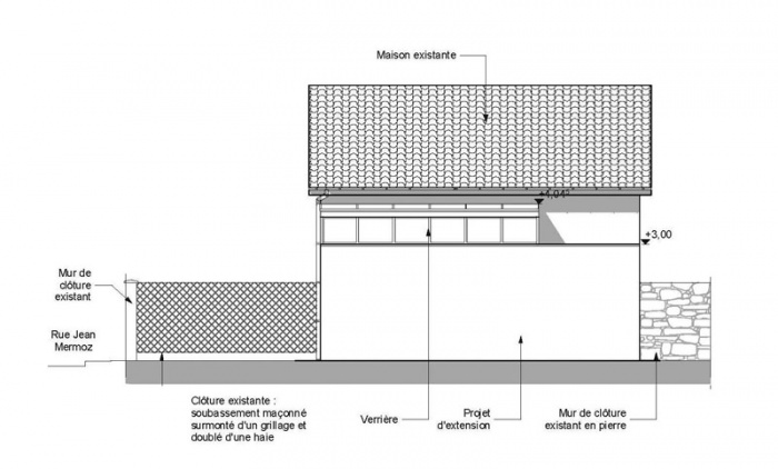Extension de maison AVN1 (77) : facade-sud-extension-maison-avn1-77-sd