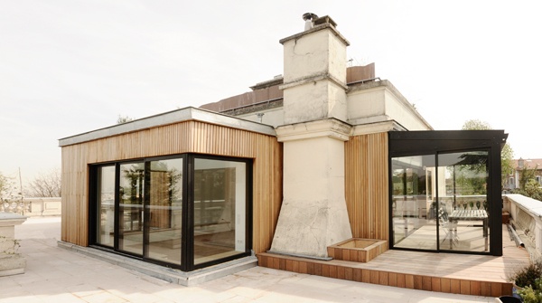 Extension bois à Meudon