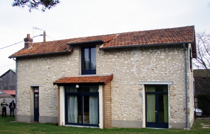 Habiter une grange - Extension écologique en ossature bois (78)