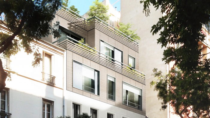 Surélévation d'un immeuble parisien