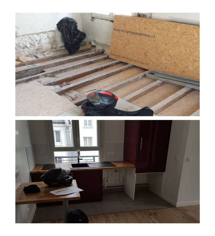 Renovation appartement 22 rue de la Roquette