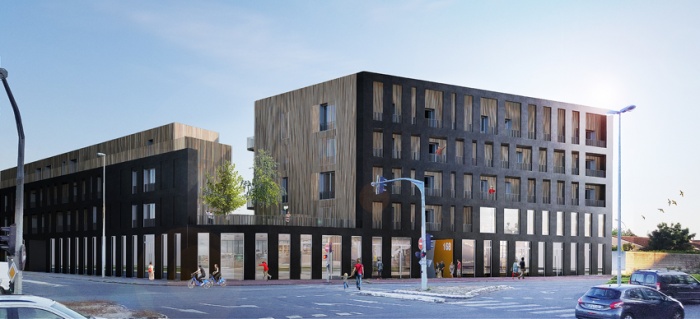 Bâtiment mixte de 71 logements, commerces et bureaux