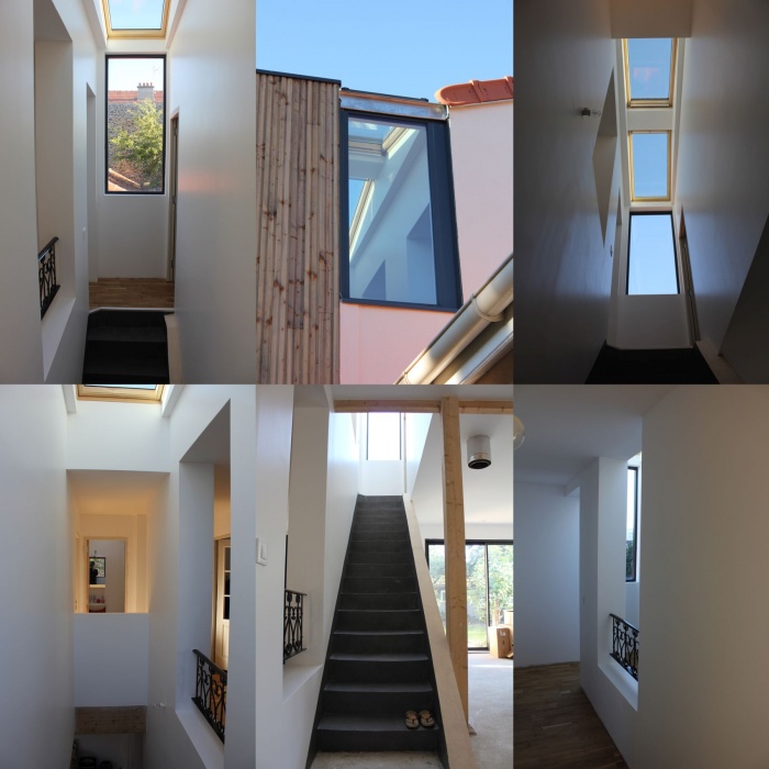 Rnovation et extension de maison, construction  ossature bois : 06_montage interieur