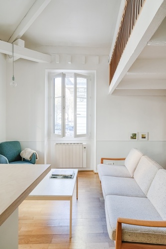 Rnovation d'un appartement duplex : 10 Salon garde-corps